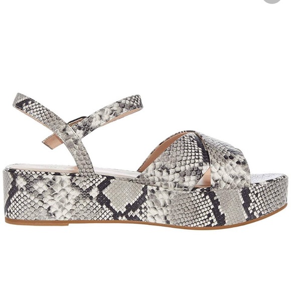 Kate Spade Bunton Leather Flatform Sandals Sz 8.5 - Picture 2 of 7